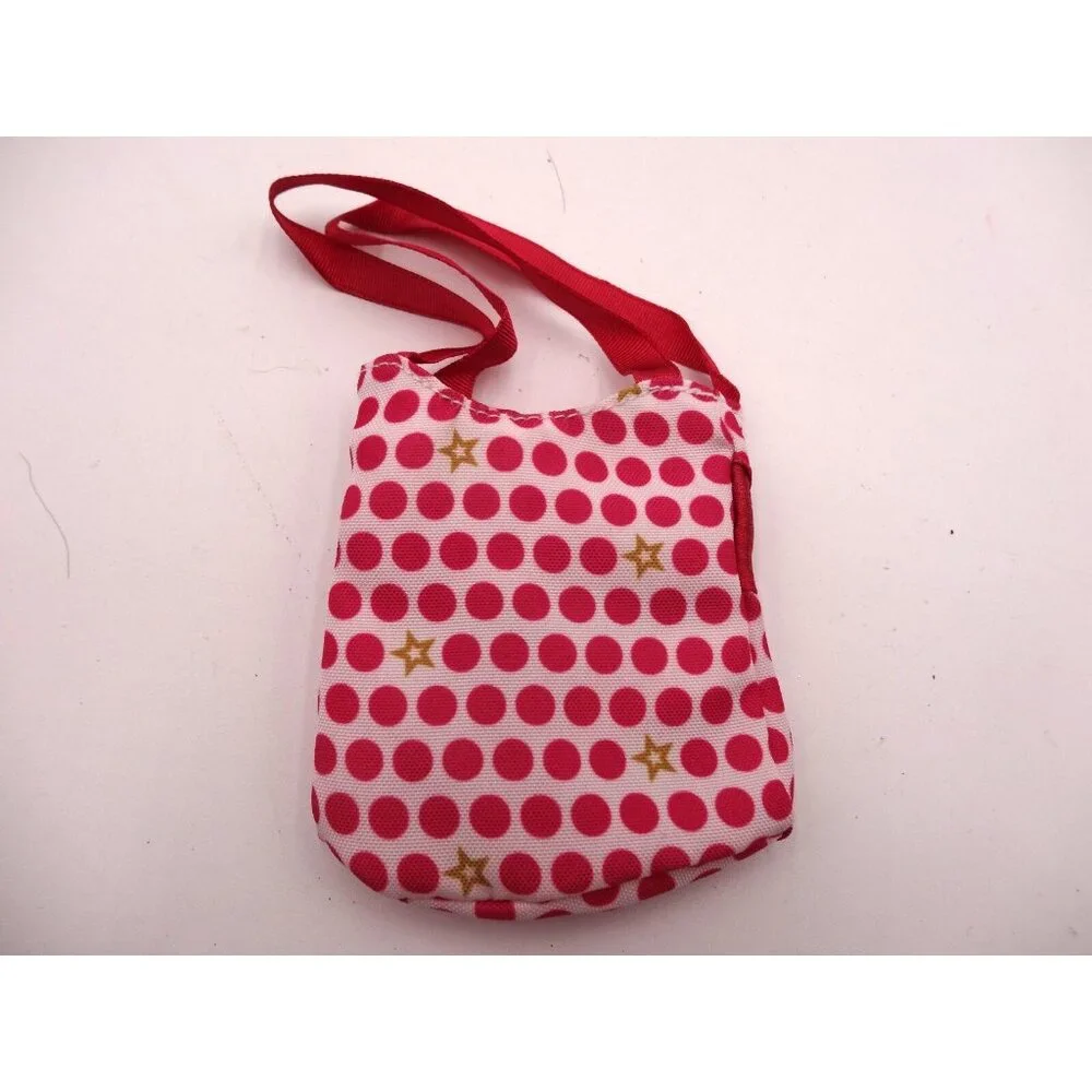 American Girl 2017 Travel In Style Luggage Pink Dots Tote Bag Purse for 18